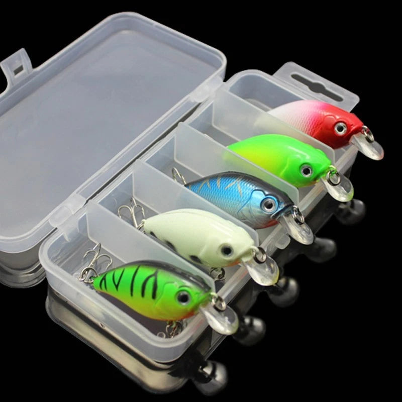 5x Minnow Crankbaits for Fishing Lures