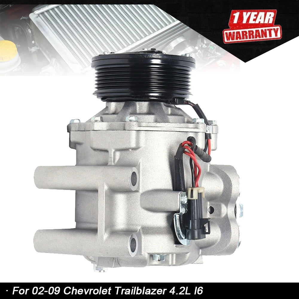 A/C Compressor with Clutch for Chevrolet Trailblazer 4.2L (2002–2009) CO 4910AC