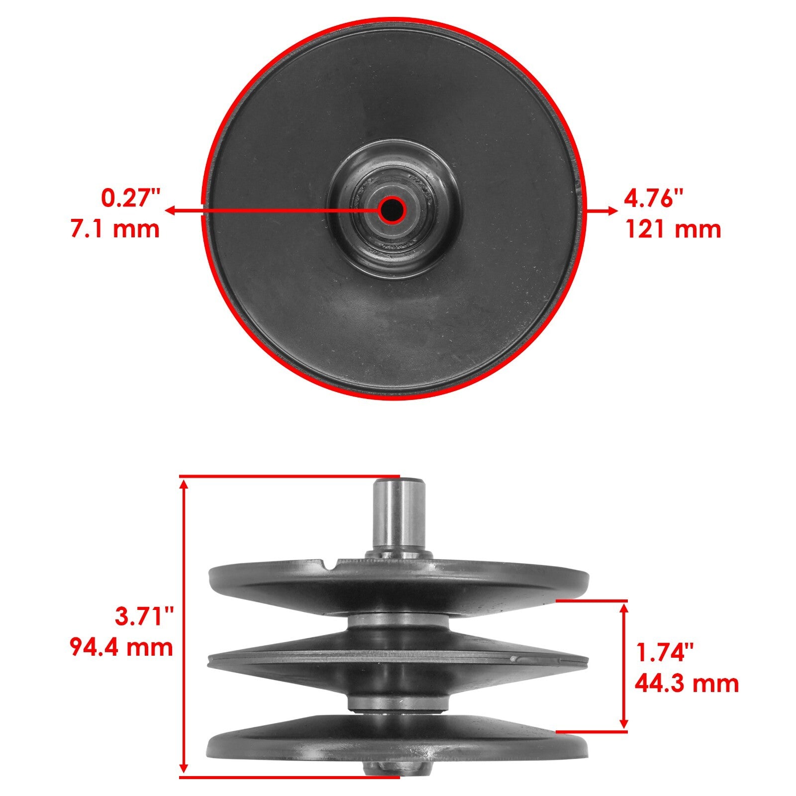 Variable Speed Pulley Bearing Replacement for White Outdoor V90 GS (1988–1997)