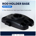 Fishing Rod Holder Deck Mount Base for Kayak (Spring Locking Mechanism)