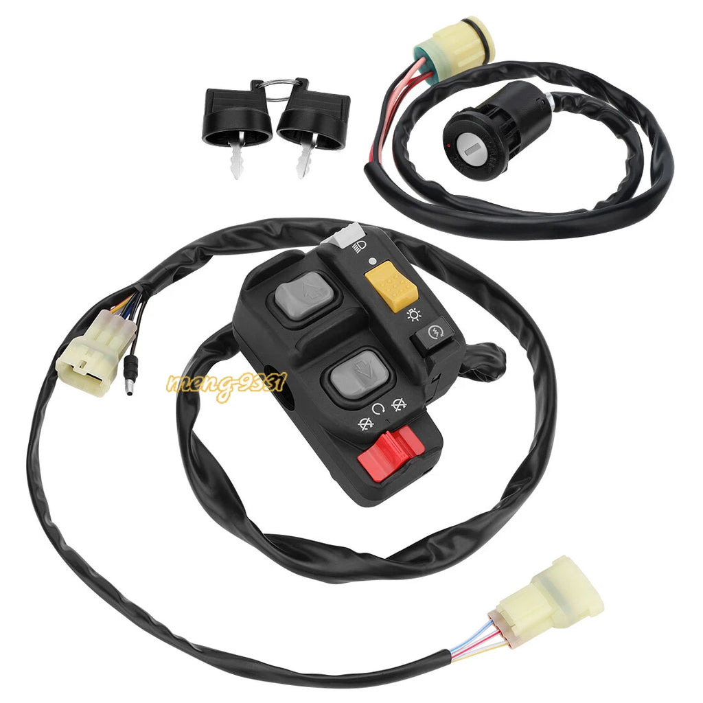 Handlebar Switch & Ignition Key Switch for Honda Foreman 450 TRX450FE ES (1998–2004)