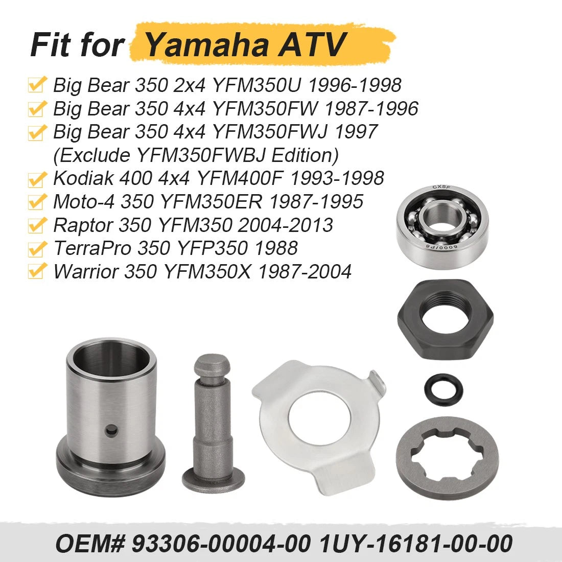 Clutch Bearing Spacer Kit for Yamaha Kodiak