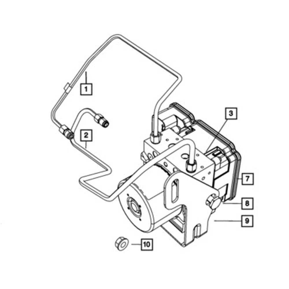 ABS Hydraulic Unit 68046388AA for Dodge (2011–2015)