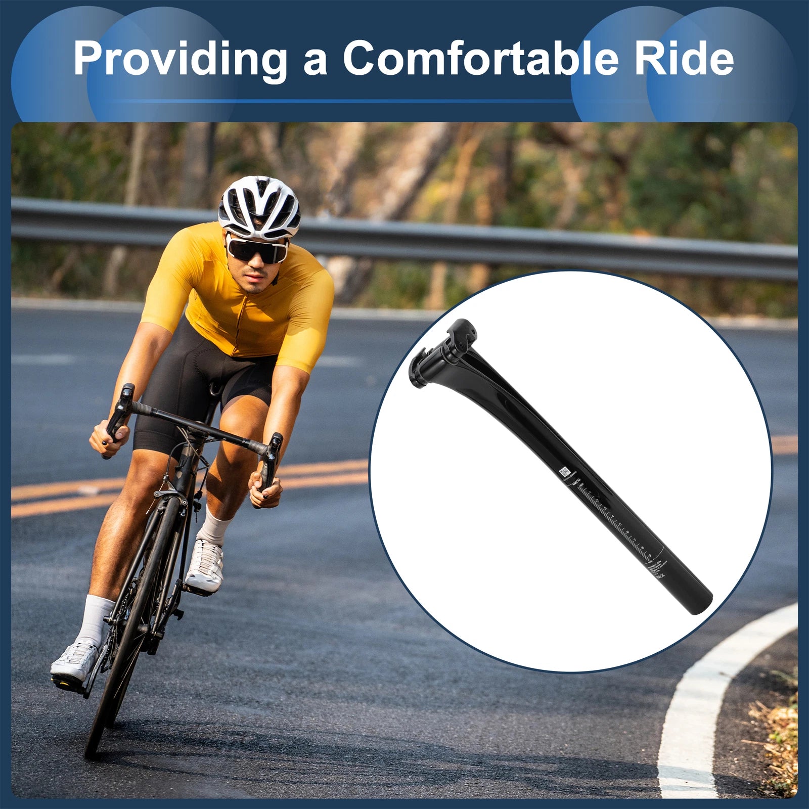 Bike Seat Post 27.2mm for Adjustable Angle (Universal Fit)