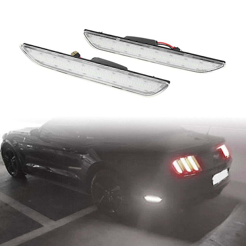 2X LED Rear Side Marker Lights for Ford Mustang (2015–2022)