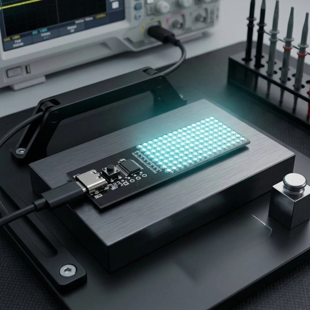 Dynamic LED Candle Lamp with USB-C Input for Cyberpunk Decor