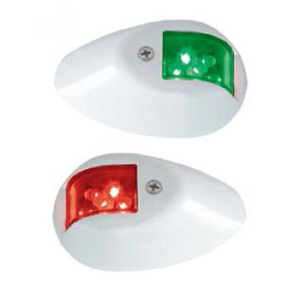 2X Boat Navigation Side Light Nylon Housing Green & Red