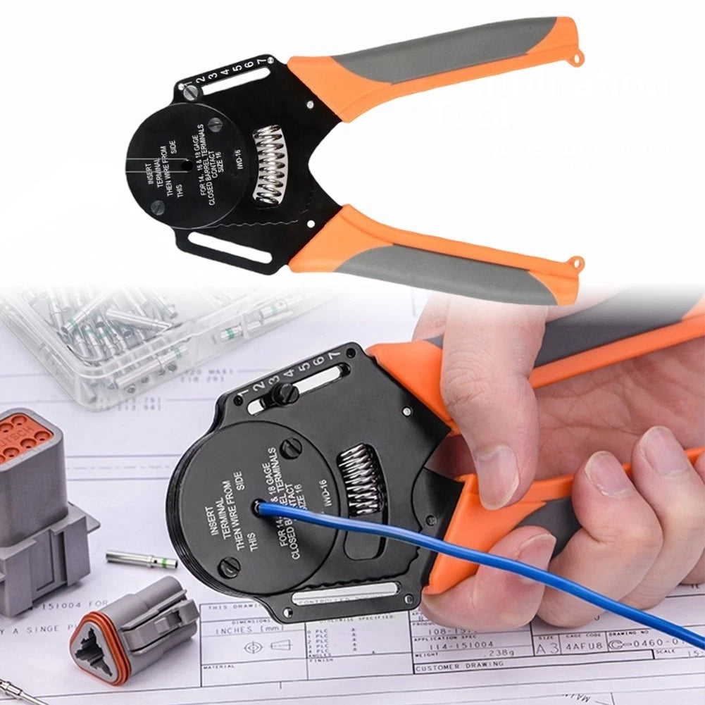 IWD16 Adjustable Crimping Pliers for DELCHI Connector Terminals Automotive Use