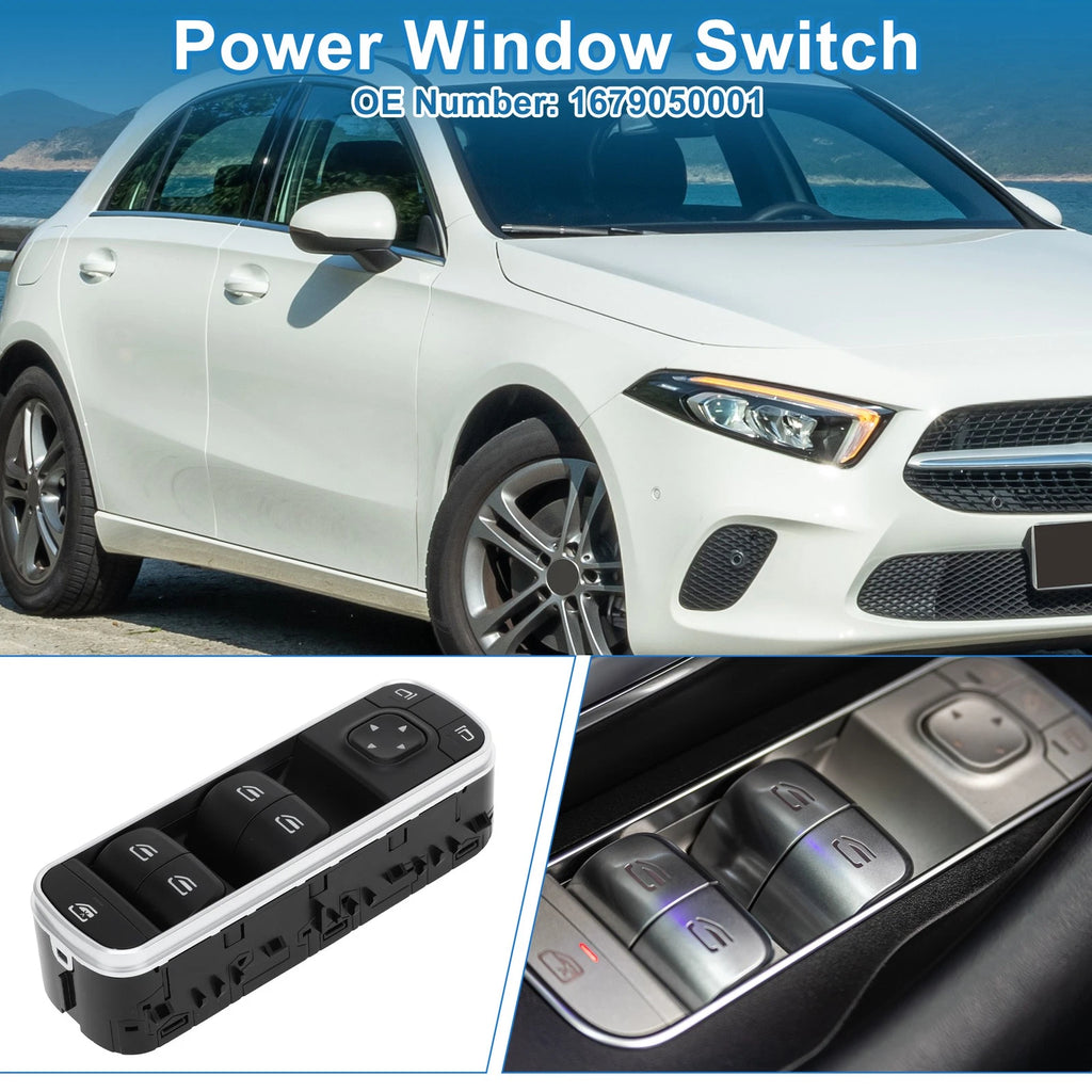 Front Driver Side Power Window Switch for Mercedes-Benz A220 (2019–2022)