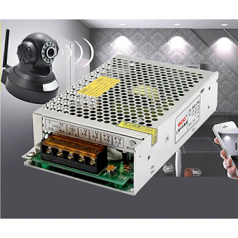 AC110-220V to DC 5/12/24V Power Supply Adapter for LED Light Strip