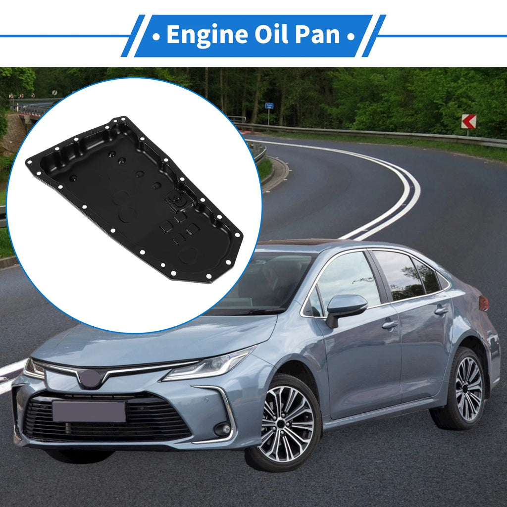 1 Pc Engine Oil Pan No.2705A062 for Lancer (2016–2017) L4 2.0L Iron Black