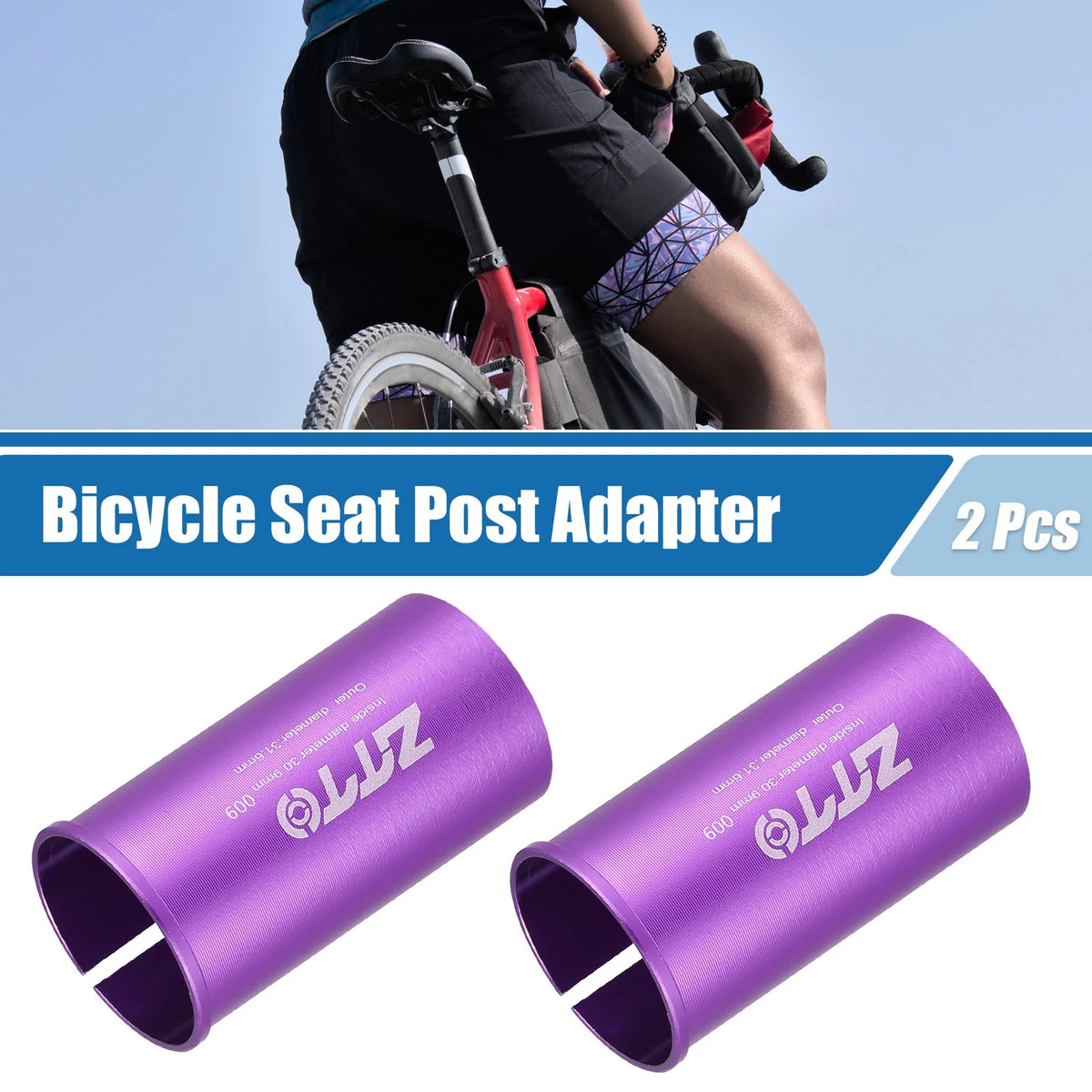 Seatpost Shim Adapter 2pcs 30.9mm ID 31.6mm OD for Purple Bike (2010–2024)