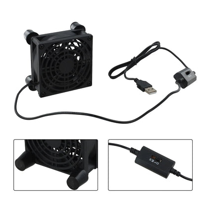 USB 80mm Cooling Fan for Airflow Management (Home/Industrial)