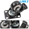 8pcs 2" Heavy Duty Locking Caster Wheels with Brake for Universal Use