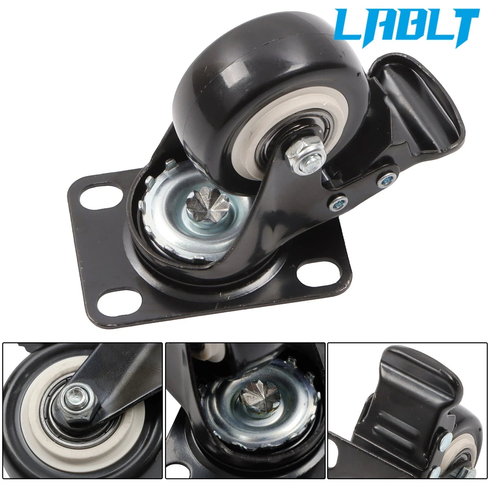 8pcs 2" Heavy Duty Locking Caster Wheels with Brake for Universal Use