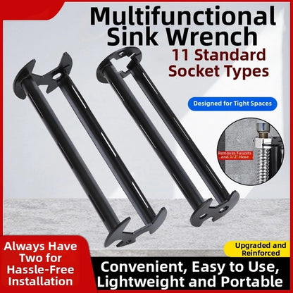 Sink Wrench Tool for Standard Faucet Nuts and Pipe Connections