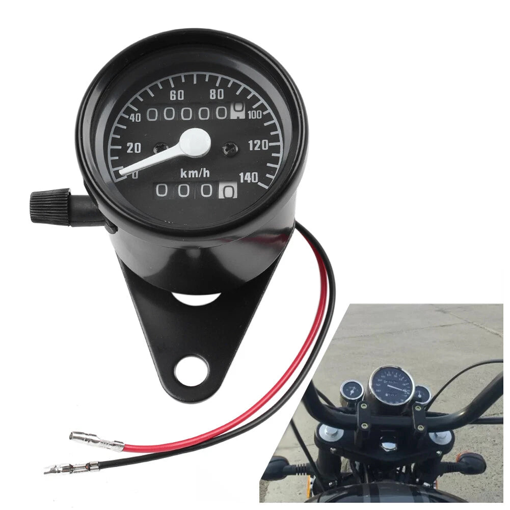 Universal Odometer Speedometer Tachometer Gauge for Motorcycle (12V)