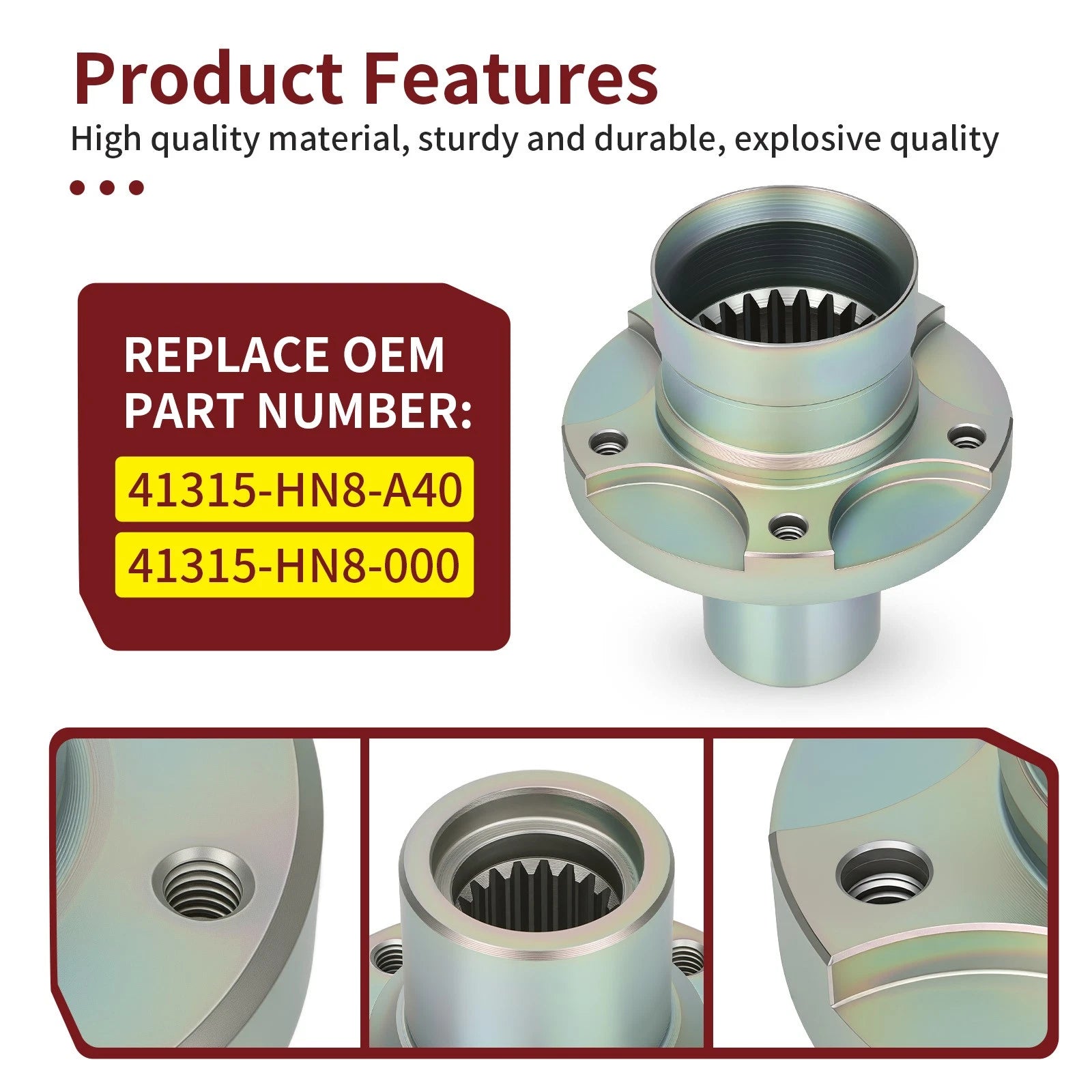 Rear Differential Pinion Joint for Honda Rancher 420 FA/FPA (2009–2014) 41315-HN8-A40