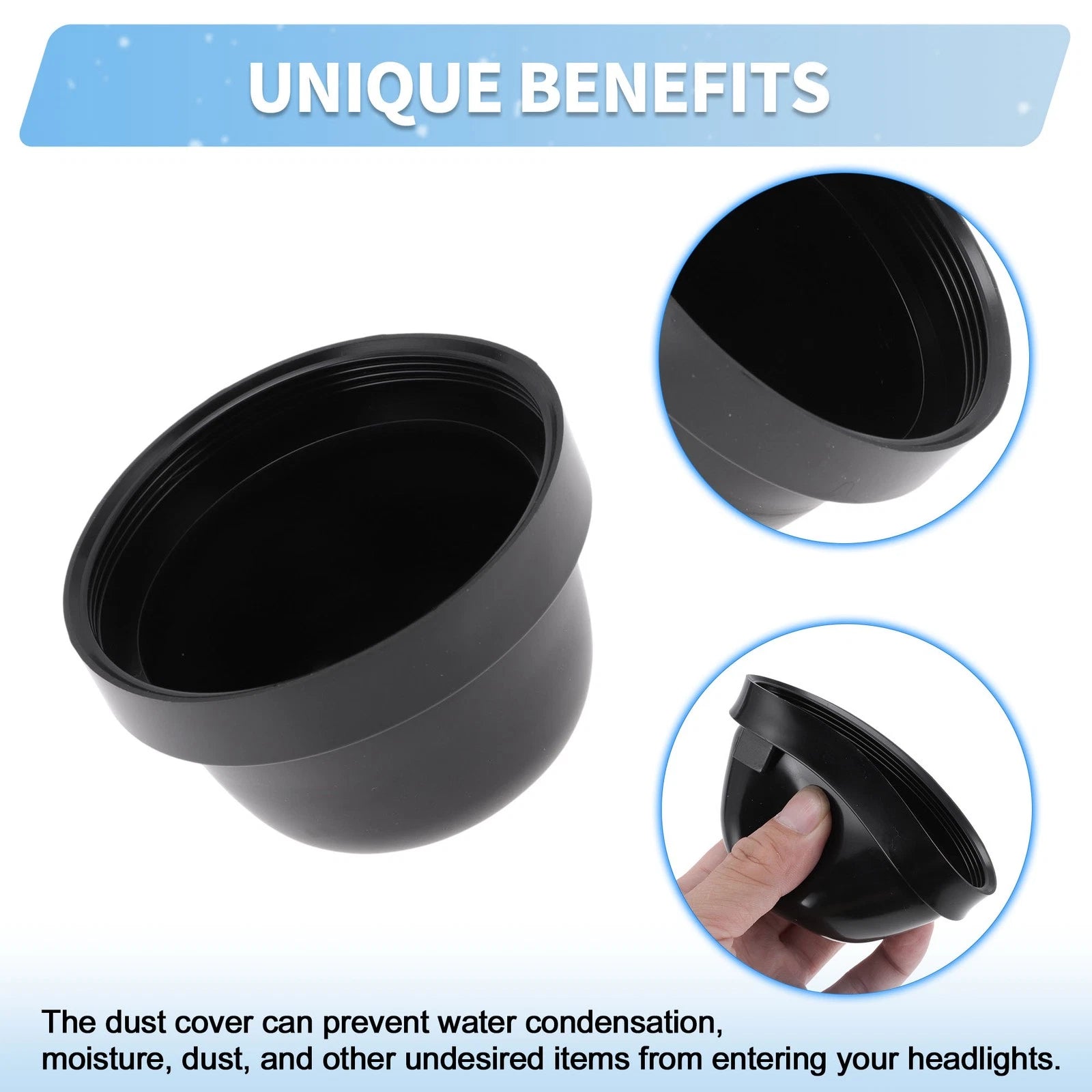 75 mm Headlight Dust Cover for Car (Silicone Round Cap)