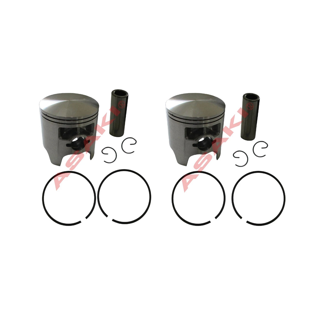 2X Piston Kit for Yamaha 540 (09-808, 8R6-11631-00 STD with Ring)