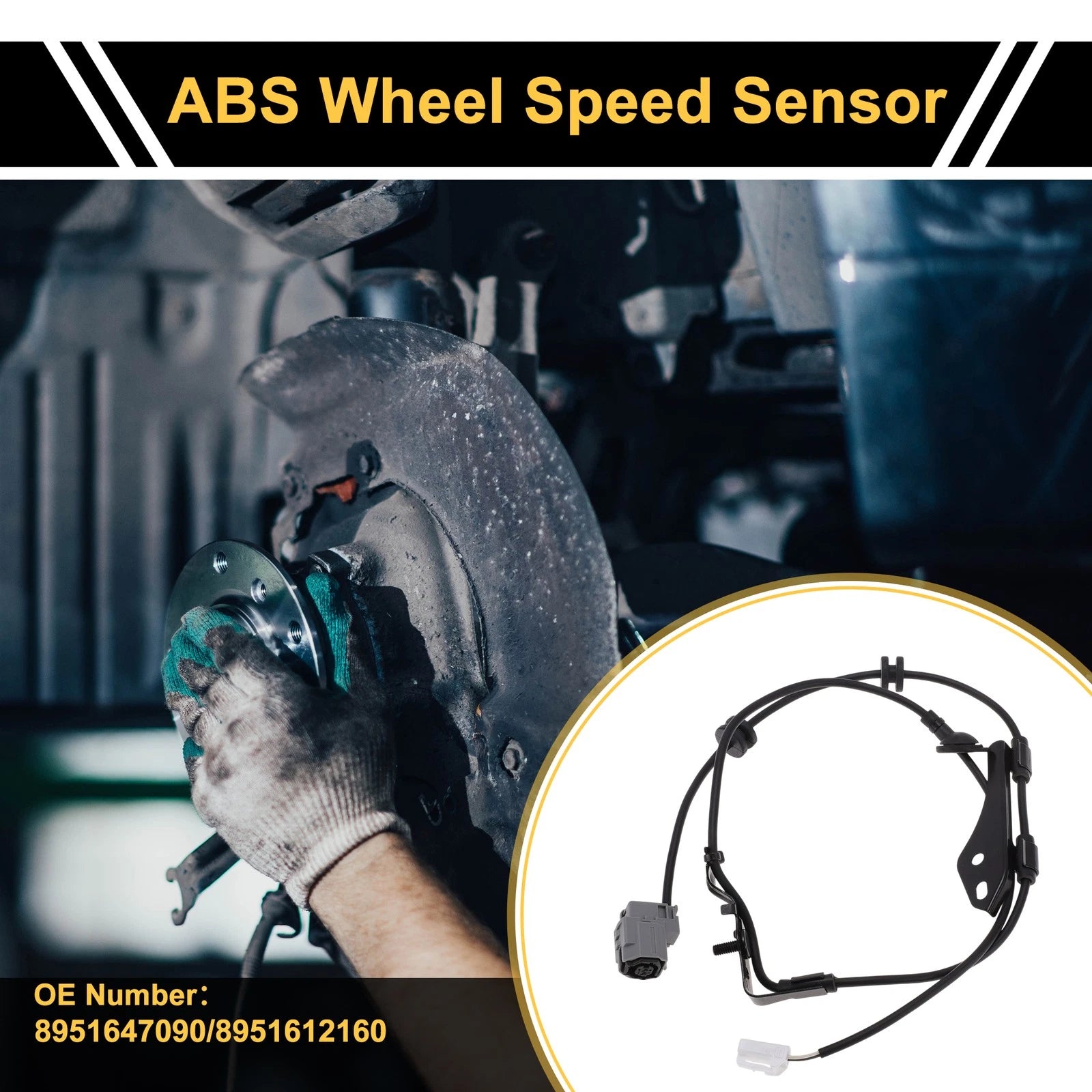 ABS Wheel Speed Sensor Right Rear Replacement for Toyota Prius (2012–2015)