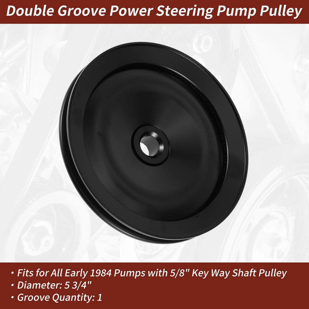 Power Steering Pump Pulley 1 Groove Replacement for Chevy Camaro (1970–1974)
