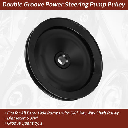 Power Steering Pump Pulley 1 Groove Replacement for Chevy Camaro (1970–1974)