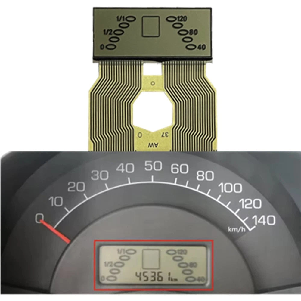 LCD Display Screen For Smart Fortwo (450) 1998-2007 Dashboard Instrument Cluster