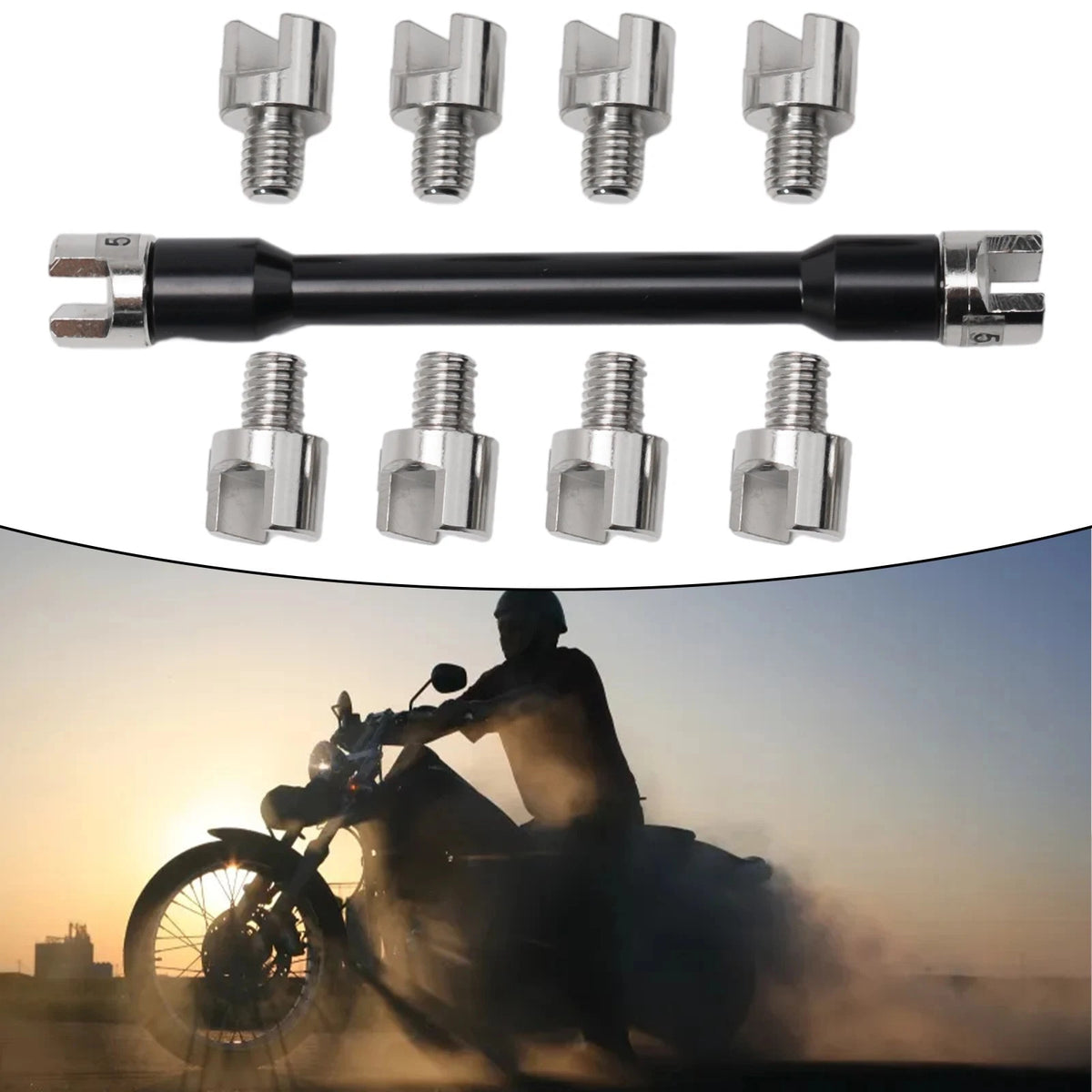 Spoke Spanner Wrench Tool for Motorcycle Maintenance