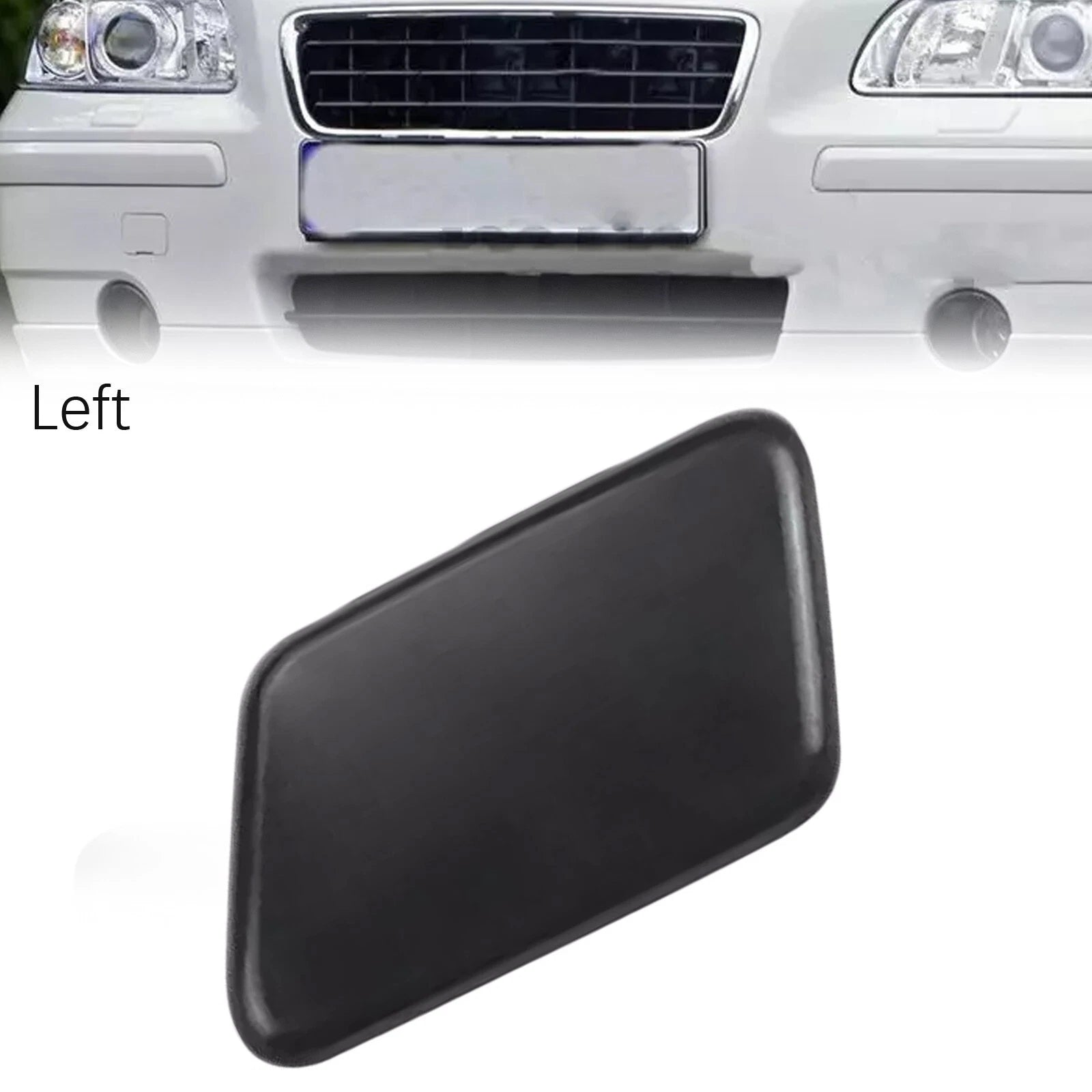 Front Bumper Left Headlight Washer Nozzle Cover for Volvo S60 (2005–2009)