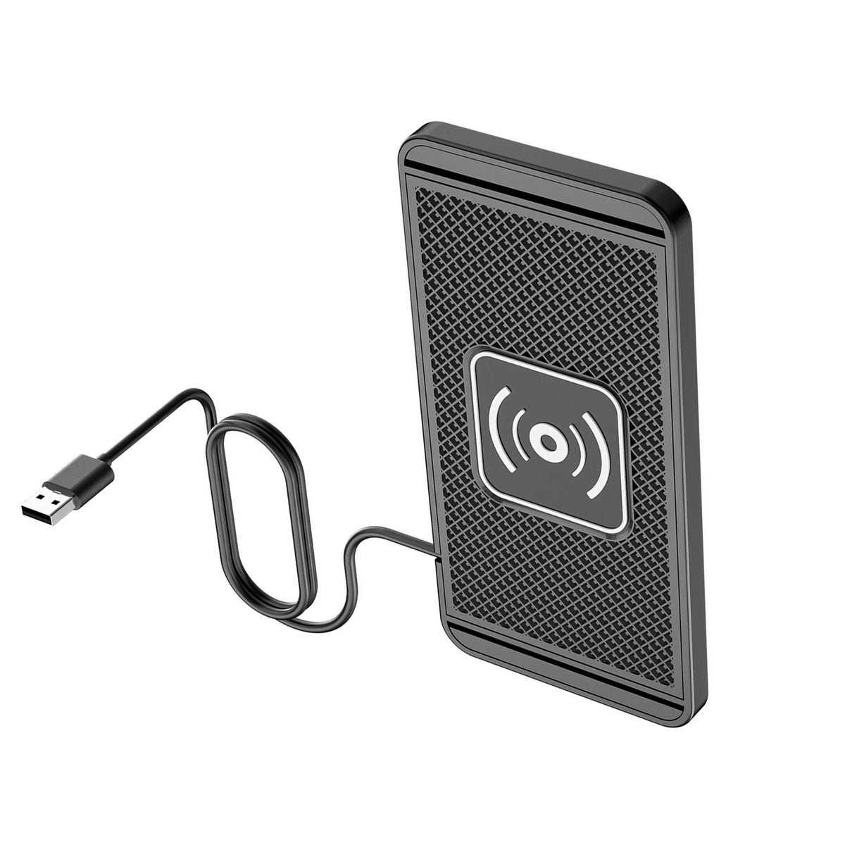 USB Non-slip Silicone Wireless Quick Charger Pad for Car Dashboard Mount