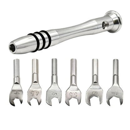 6-Piece Wrench Set for Compact Vehicles (4-7mm Metric Sizes)