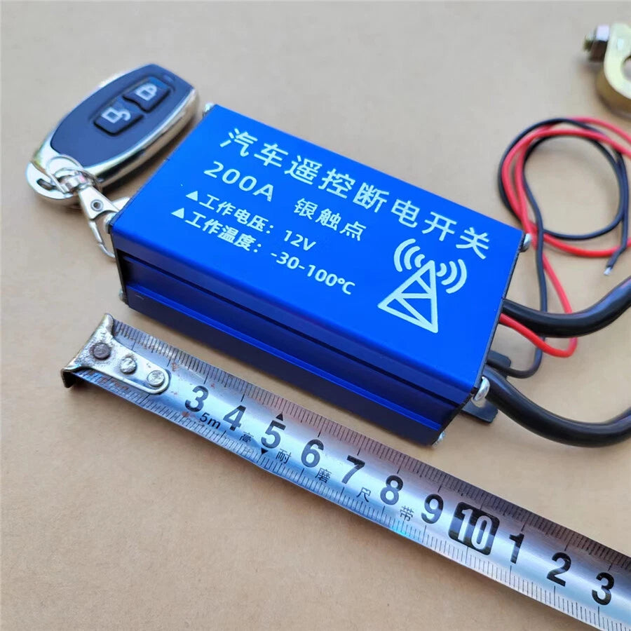 12V Remote Car Battery Disconnect Isolator Cut Off Switch for Universal Models