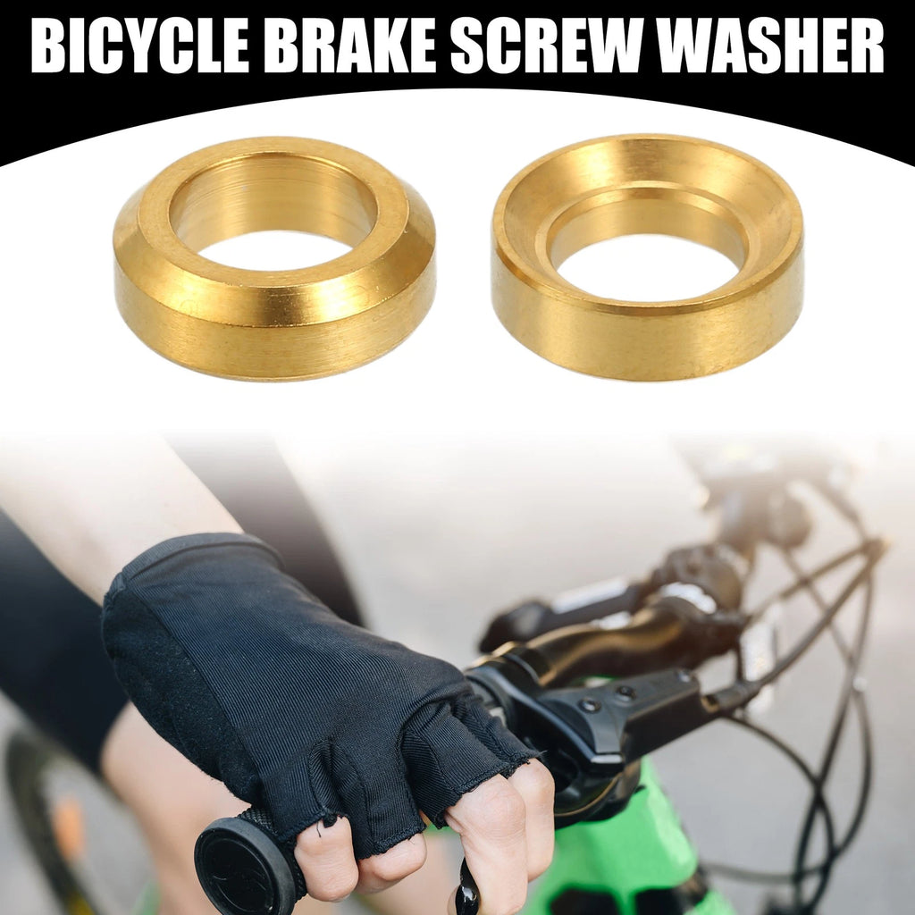 Universal Brake Screw Bolt Washer Kit M6x5.5 for Bicycle MTB Gold Tone