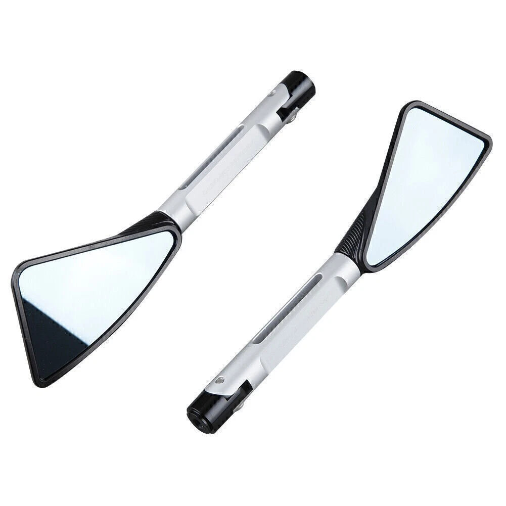 CNC Rearview Side Mirrors for Kawasaki Ninja ZX6R (2009–2011) Silver