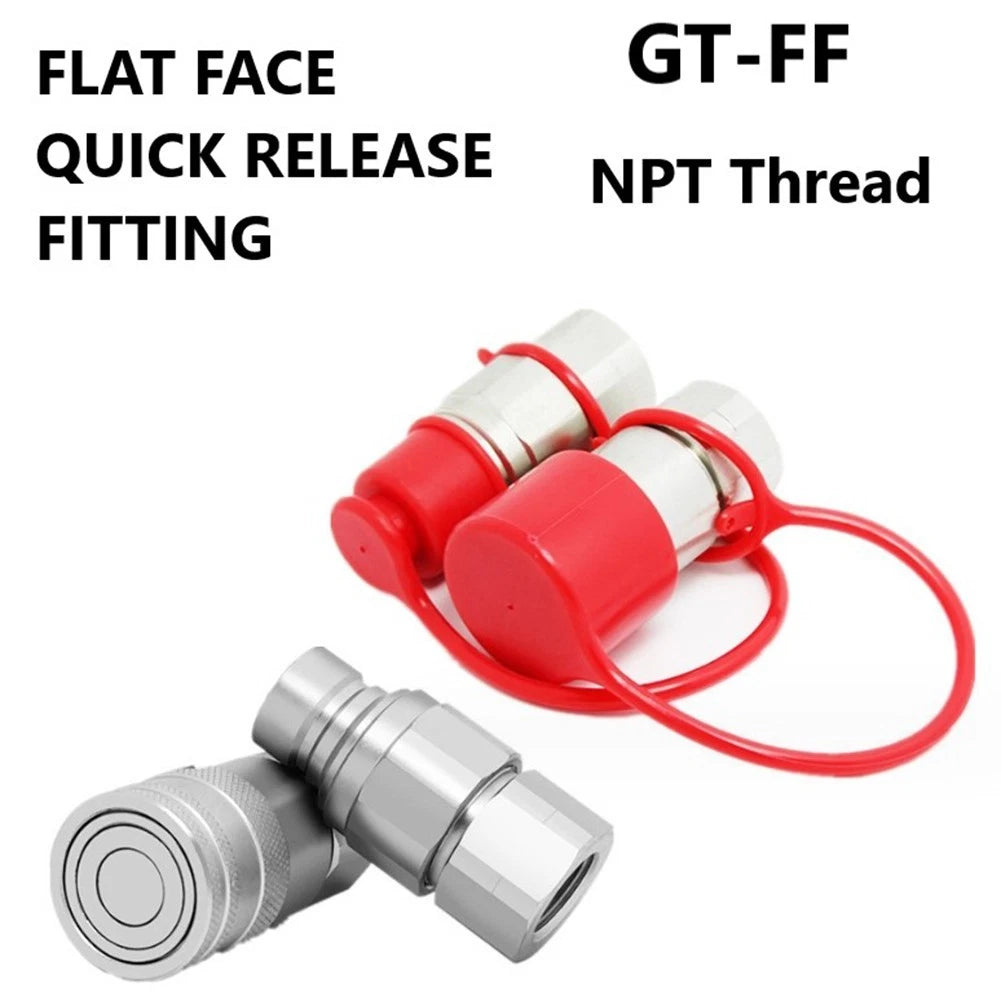 Flat Face Hydraulic Couplings Quick Connector 250-325BAR