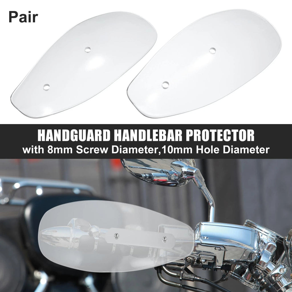 Motorcycle Handguard Protector Replacement for Harley Honda Transparent (2008–2024)