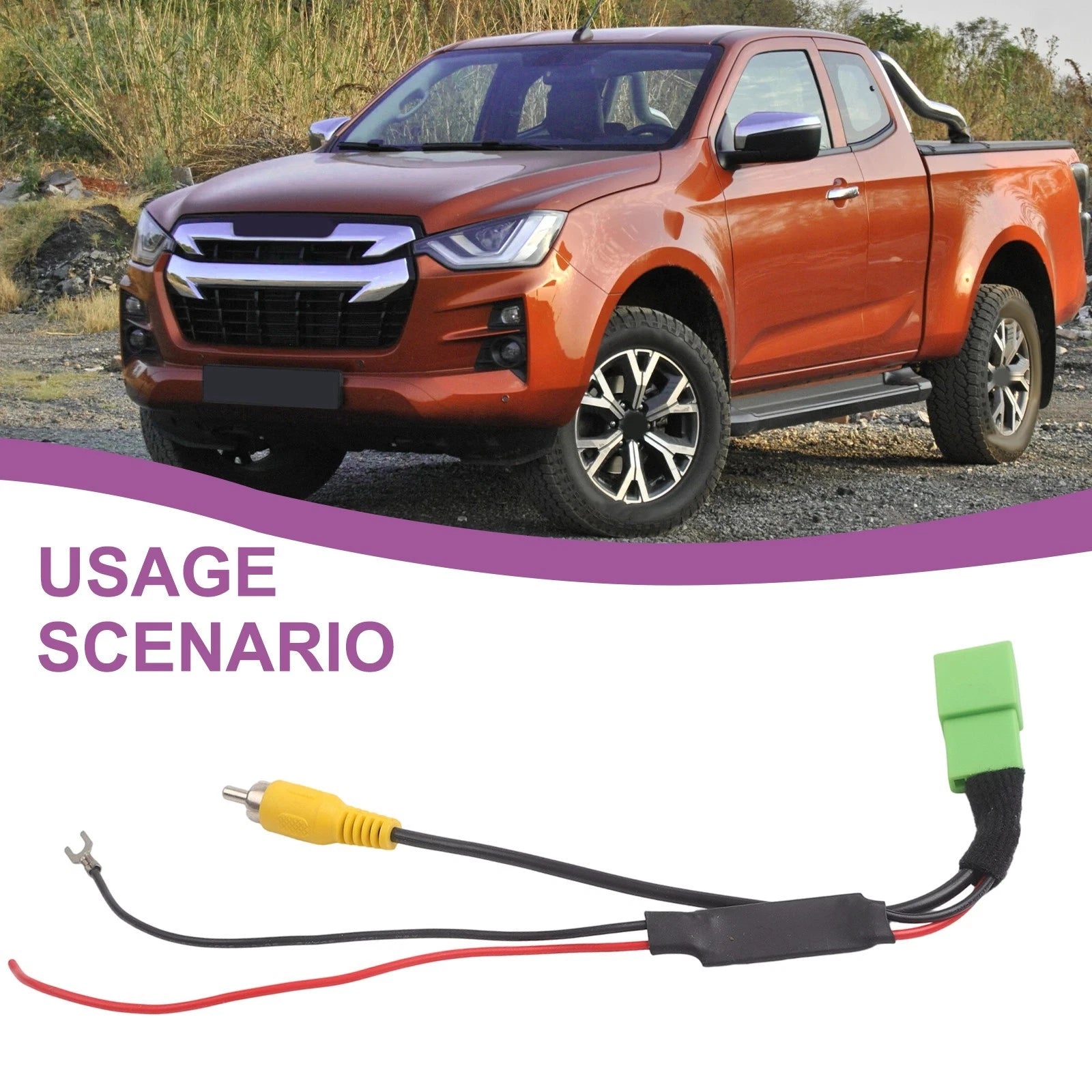 5 Pin Vehicle Camera Conversion Line for Isuzu Dmax (2012–2023)