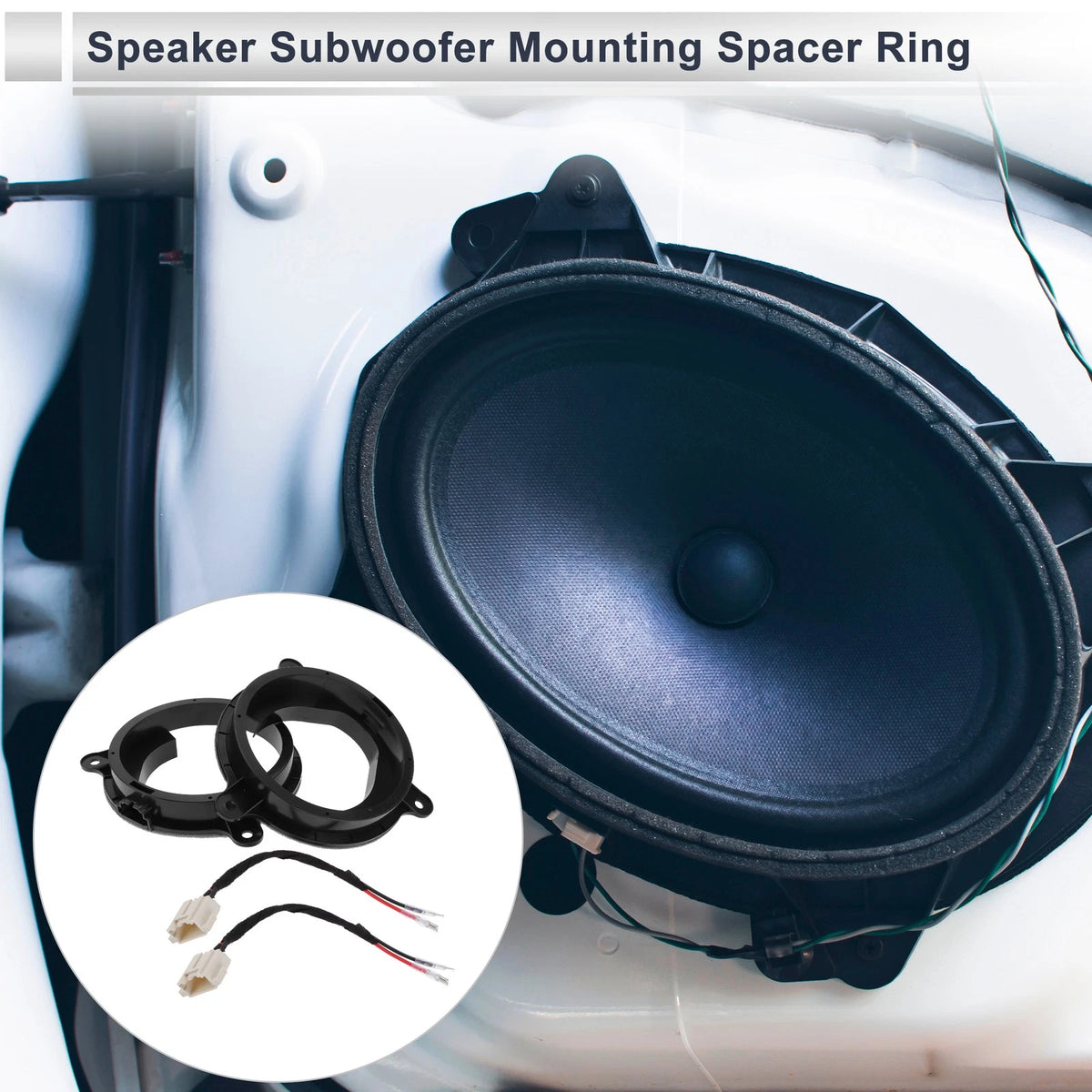Set of 2 Speaker Spacer Rings for Mazda 6.5"
