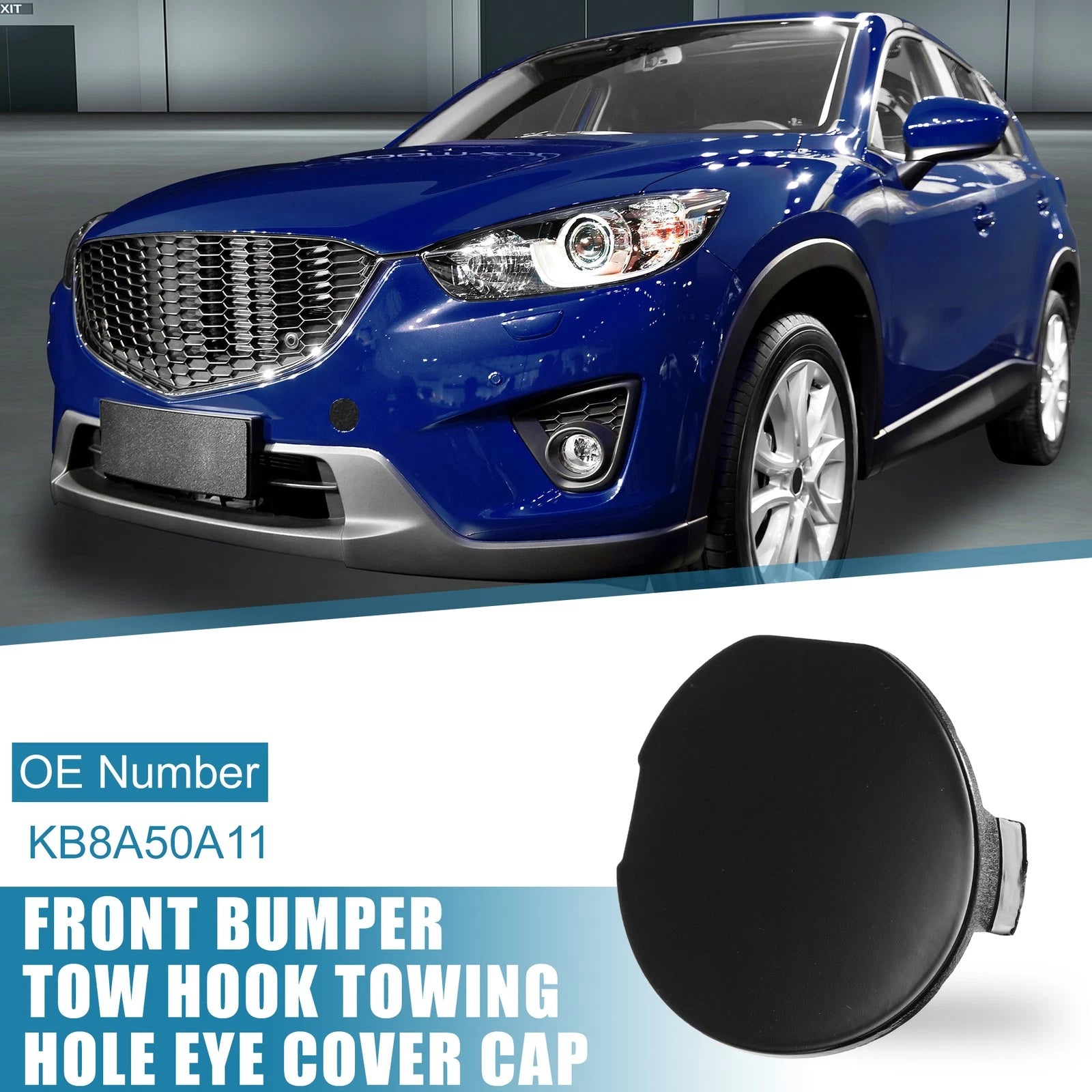 Tow Hook Cover Cap for Mazda CX-5 (2017–2021) - Black