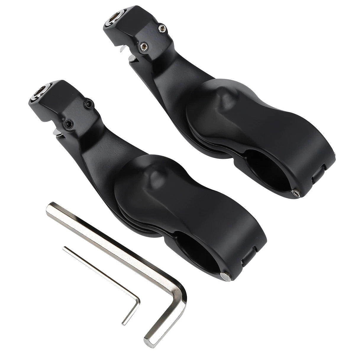 1-1/4" Short Angled Adjustable Highway Pegs for Harley Softail