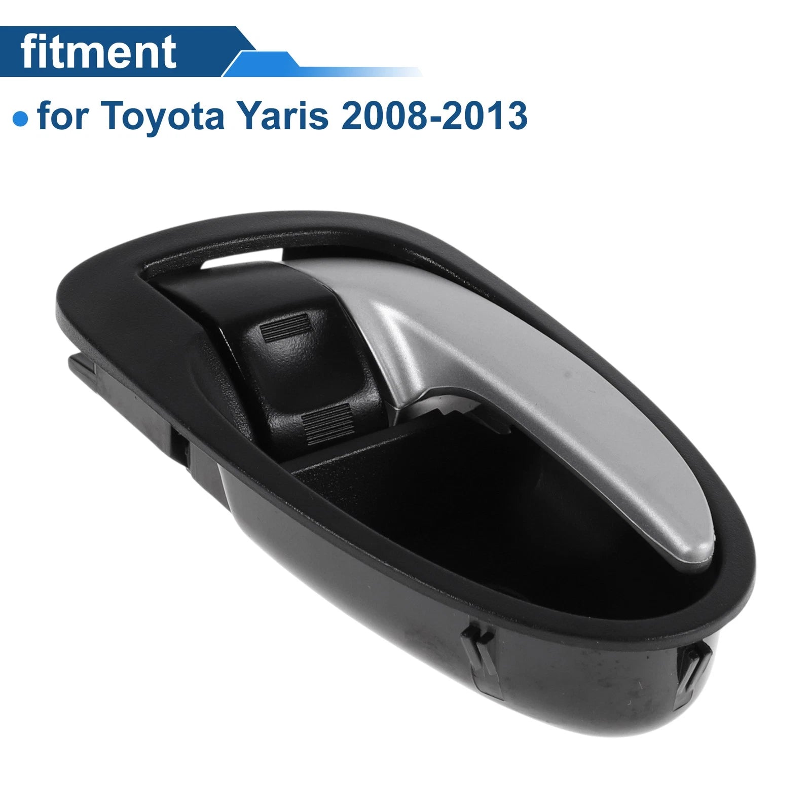Front Driver Side Interior Door Handle for Toyota Yaris (2008–2013) Black Chrome