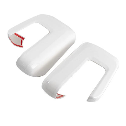 White Mirror Covers Overlays for Ford F150 (2021–2026)