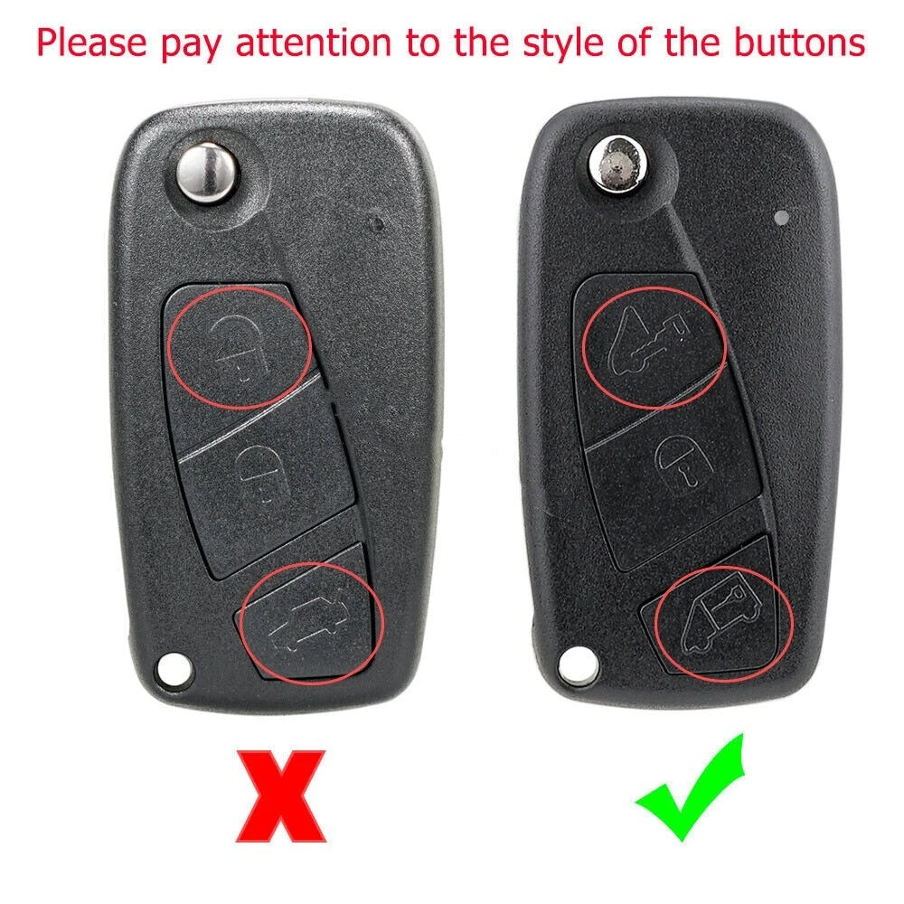 Flip Key Fob Case Shell for Fiat Ducato, Citroen Relay 3B (2006–2009)