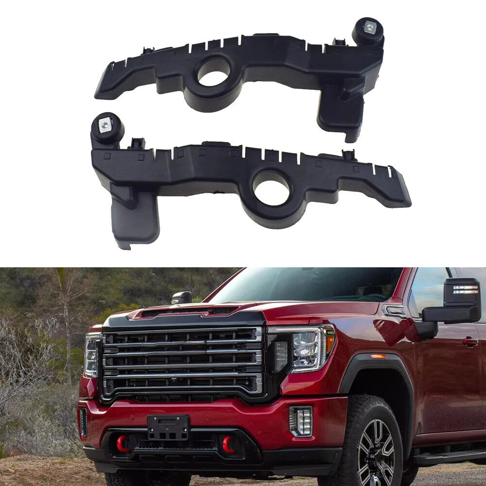 Set of 2 Front Left + Right Bumper Guide Brackets for Sierra 1500 (2019–2023)