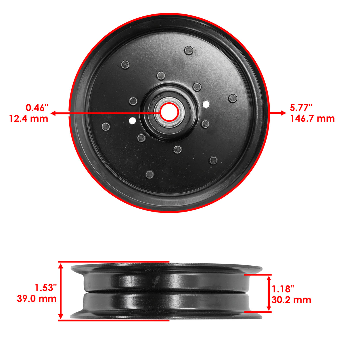 Idler Pulley Replacement for John Deere 717A 727 (1970–1990)