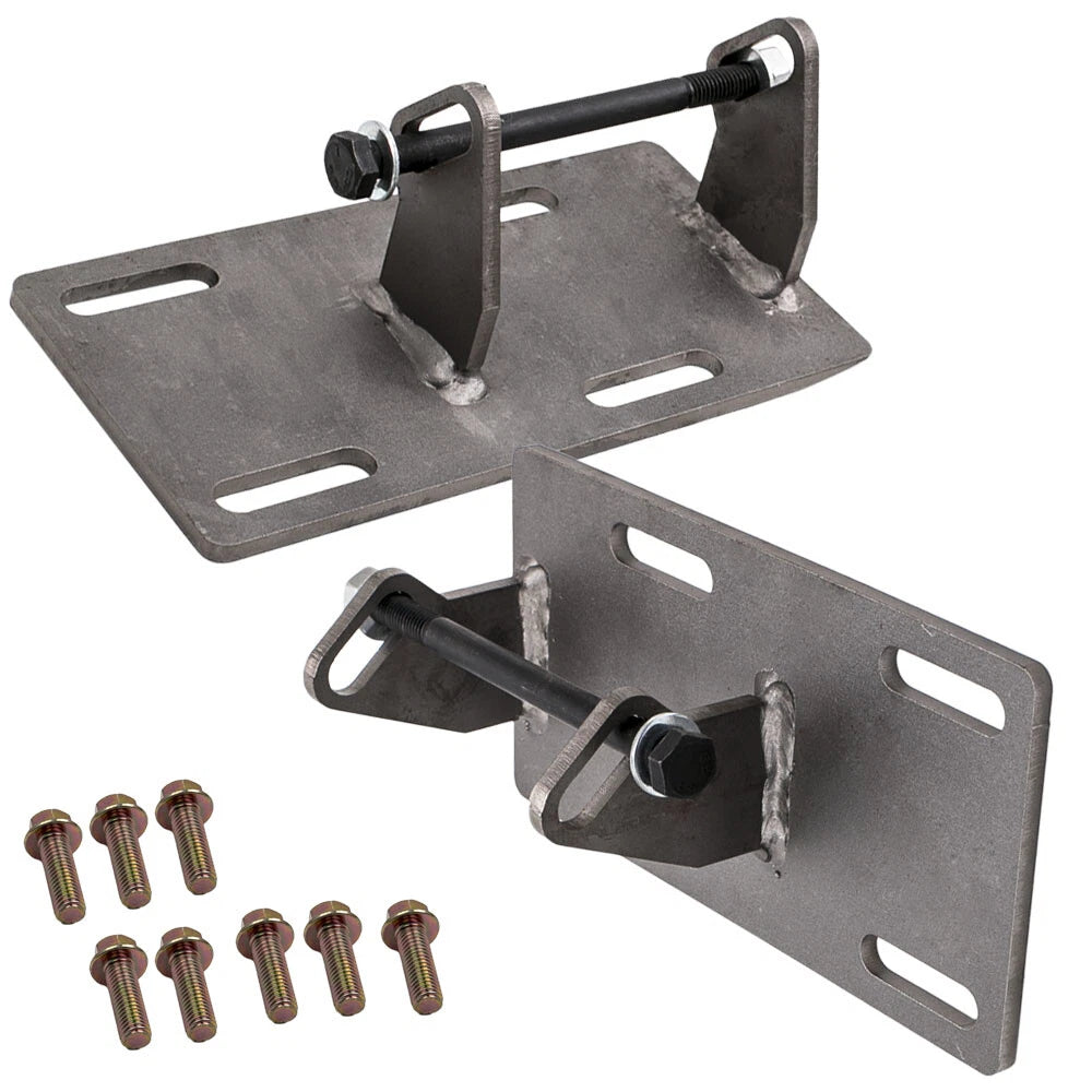 2X Engine Motor Mount Swap Conversion Adapter Plates for Chevy C10 (1960–1987)