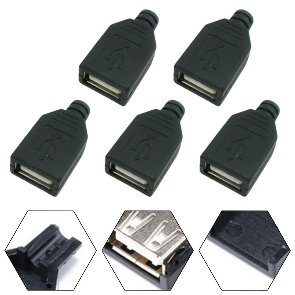 USB Female Socket Connector for Mobile Devices (USB 2.0, 5V)