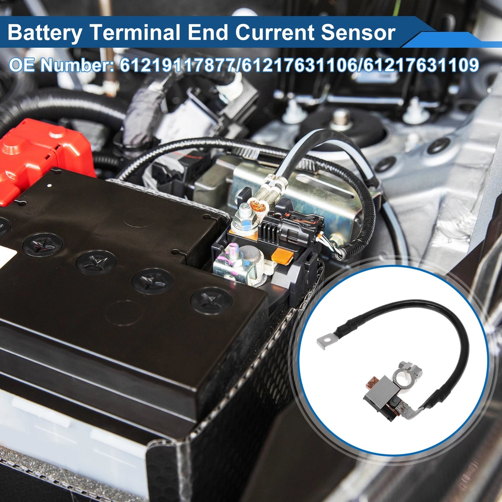Battery Current Sensor No.61219117877 for BMW 320i (2013–2018)