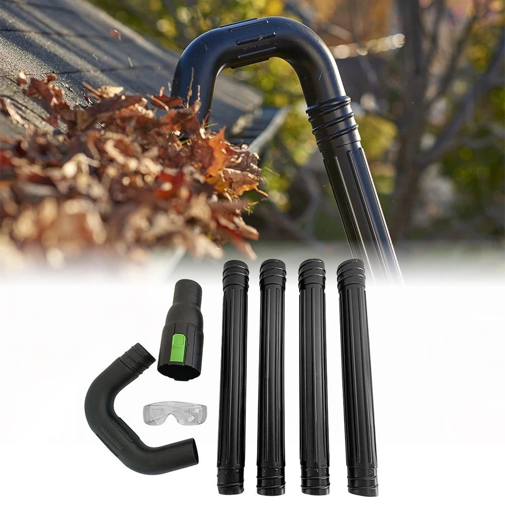 Gutter Cleaner Accessory for Leaf Blower with 360 Degree Rotating Nozzle
